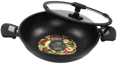 Сковорода для вока Panairo 28 см черный LO-28-S-