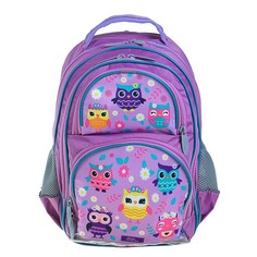 Ранец школьный Calligrata 36 х 23 х 13 Совушка сиреневый
