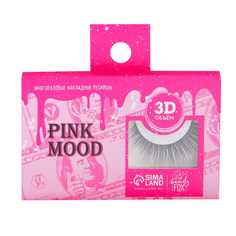 Многоразовые накладные ресницы PINK MOOD, объём 3D 7560342 Beauty Fox