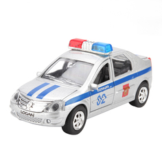 Полицейская Машинка Технопарк Renault Logan 1:43 Полиция