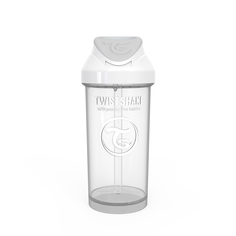 Поильник с трубочкой Twistshake (Straw Cup) 360 мл. Белый (White). Возраст 6+m.