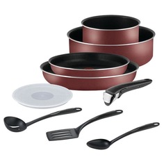 Набор посуды TEFAL Ingenio RED 4186840, 9 предметов