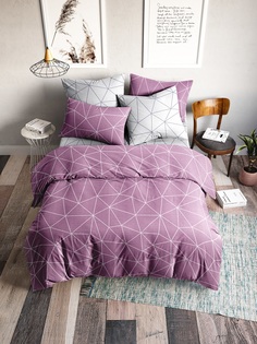 Комплект постельного белья Ночь нежна Gran Цвет: Брусничный (2 сп. евро)