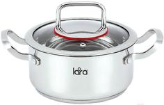 Кастрюля Lara 02 6 л серебристый