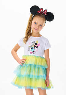 Платье детское Minnie Mouse SS22MM0801443 цв. белый р. 116