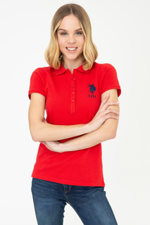 Футболка женская U.S. POLO Assn. G082SZ0110MTS0221-011 красная XS