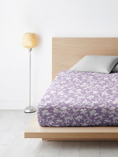 Простыня Ночь Нежна Нежный силуэт (лилов.) осн. 7533-2 Поплин ЕВРО 220х200