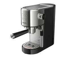 Рожковая кофеварка KRUPS Virtuoso XP442C11 черный, серебристый