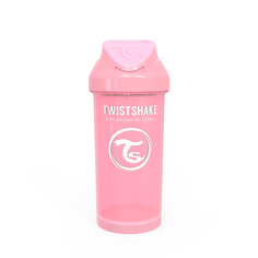Поильник с трубочкой Twistshake Straw Cup , цвет: пастельный розовый (Pastel Pink), 360 мл