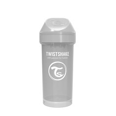 Поильник Twistshake Kid Cup 360 мл. Пастельный серый (Pastel Grey). Возраст 12+m.