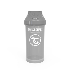 Поильник с трубочкой Twistshake Straw Cup , цвет: пастельный серый (Pastel Grey), 360 мл