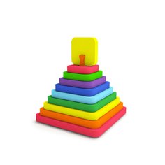 Пирамидка El`BascoToys Квадрат 16-002
