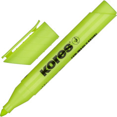 Маркер текстовыделитель KORES 1-4 мм желтый 36001 Korres