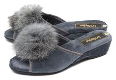 Тапочки женские Inblu i3981x серые 40 RU