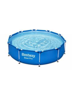 Бассейн круглый каркасный Bestway 305 76 см, для дачи для взрослых и детей