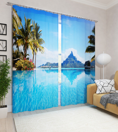 Штора классическая Сирень srn356940 260x290 см разноцветная