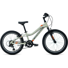 Велосипед 20" Forward Twister 20 1.0 AL 2022 г 10" Серый Оранжевый RBK22FW20042