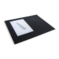 Настольное покрытие Durable 7304-01, кожа, 30x42 см, черный, нескользящая основа