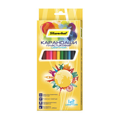 Упаковка карандашей цветных Silwerhof Солнечная коллекция 13421512 пластик 7.2мм 12 цв.