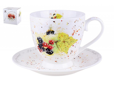 Пара чайная 440мл. YQ2033 Blackberry Коралл