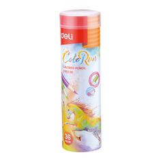 Упаковка карандашей цветных Deli ColoRun EC00338 EC00338 трехгранный тополь 36 цв 36шт