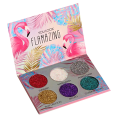 Палетка теней для век Flamazing colada, 6 невероятных оттенков 4719021 Beauty Fox
