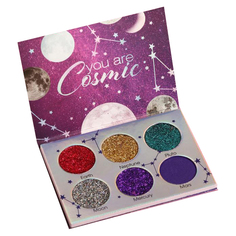 Палетка теней для век Space chic, 6 невероятных оттенков 4719020 Beauty Fox