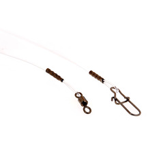 Рыболовный поводок Win Hard Mono прозрачный/коричневый 10 кг, 30 см, 5 шт.