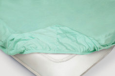 Простыня на резинке Трикотажная ментоловая 90х200х20 Ecotex