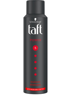Лак для укладки волос Taft Power, укрепляющая формула с кофеином, мегафиксация 5, 150 мл
