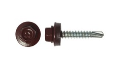 Саморез TECH-KREP 112034 кр св. 4.8х35 ral-8017 (шоколад. корич) (60шт) - коробка с ок