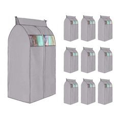 Чехол для одежды на перекладину Paxwell Ордер Про 100х50, серый, 10шт. в уп.