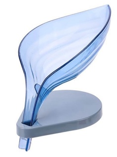 Мыльница-Лепесток на присосках со стоком для воды Leaf soap box No Brand