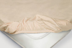 Простыня на резинке Трикотажная чайная роза 200х200х20 Ecotex