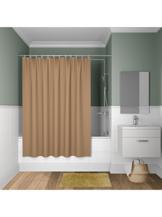 Штора для ванной комнаты, IDDIS, D27P218i11, 180*200см, Полиэстер