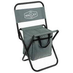 Стул туристический с сумкой 35 х 26 х 60 см, до 80 кг, цвет серый Maclay