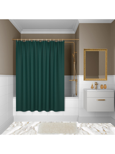 Штора для ванной комнаты, IDDIS, D29P218i11, 180*200см, Полиэстер