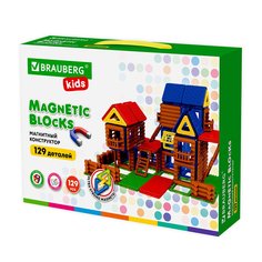 Конструктор Brauberg Mega Magnetic Build Blocks-129 Построй дом 129 дет. 663850