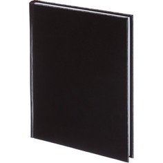 Ежедневник недатированный черный,А5,145х205мм,136л,Ideal Альт