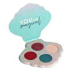 Палетка теней для век Unicorn glow, 4 потрясающих оттенка 4719227 Beauty Fox