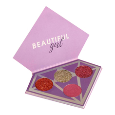 Палетка теней для век Shine bright, 4 потрясающих оттенка 4719224 Beauty Fox