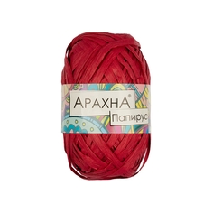 Пряжа ARACHNA Papyrus №02 красный