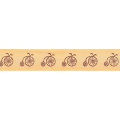 Лента Gamma хлопковая 16 мм 3 м с рисунком "Велосипед"