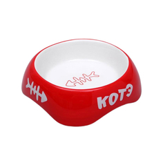 Миска Пижон КОТЭ, керамическая, 170 мл, красная