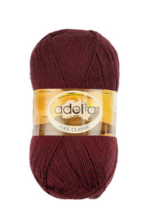 Пряжа Adelia Jake classic темно-бордовый