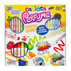 Фломастеры Carioca Perfume Special Box, смываемые, 30 цв., коробка с европодвесом 43082