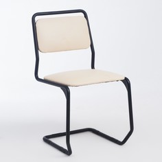 Стул офисный "Кинетик" Чёрный матовый/сливочный No Brand