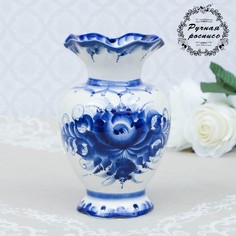 Ваза "Нежность", гжель, фарфор, 19х11 см Sima-Land