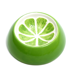 Миска для грызунов Пижон Лайм, керамическая, 7,7 х 2,3 см, 100 мл