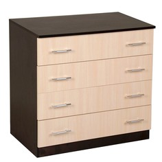 Комод Бася-1, 820х850х450, Венге/Дуб молочный No Brand